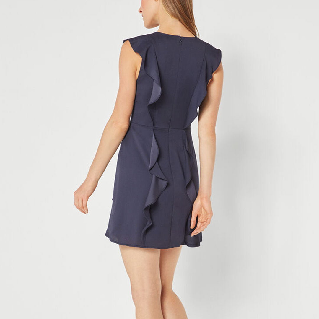 BCBG Woven Ruffle Dress 