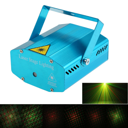 Mini LED Laser Projector Christmas Decorations Laser Disco Light Laser Light Dj Voice-activated DJ Disco Xmas Party Club Light