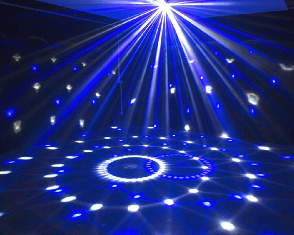 Led Disco Light Stage Lights DJ Disco Ball Sound Activated Laser Projector Effect Lamp Light Music Christmas Party