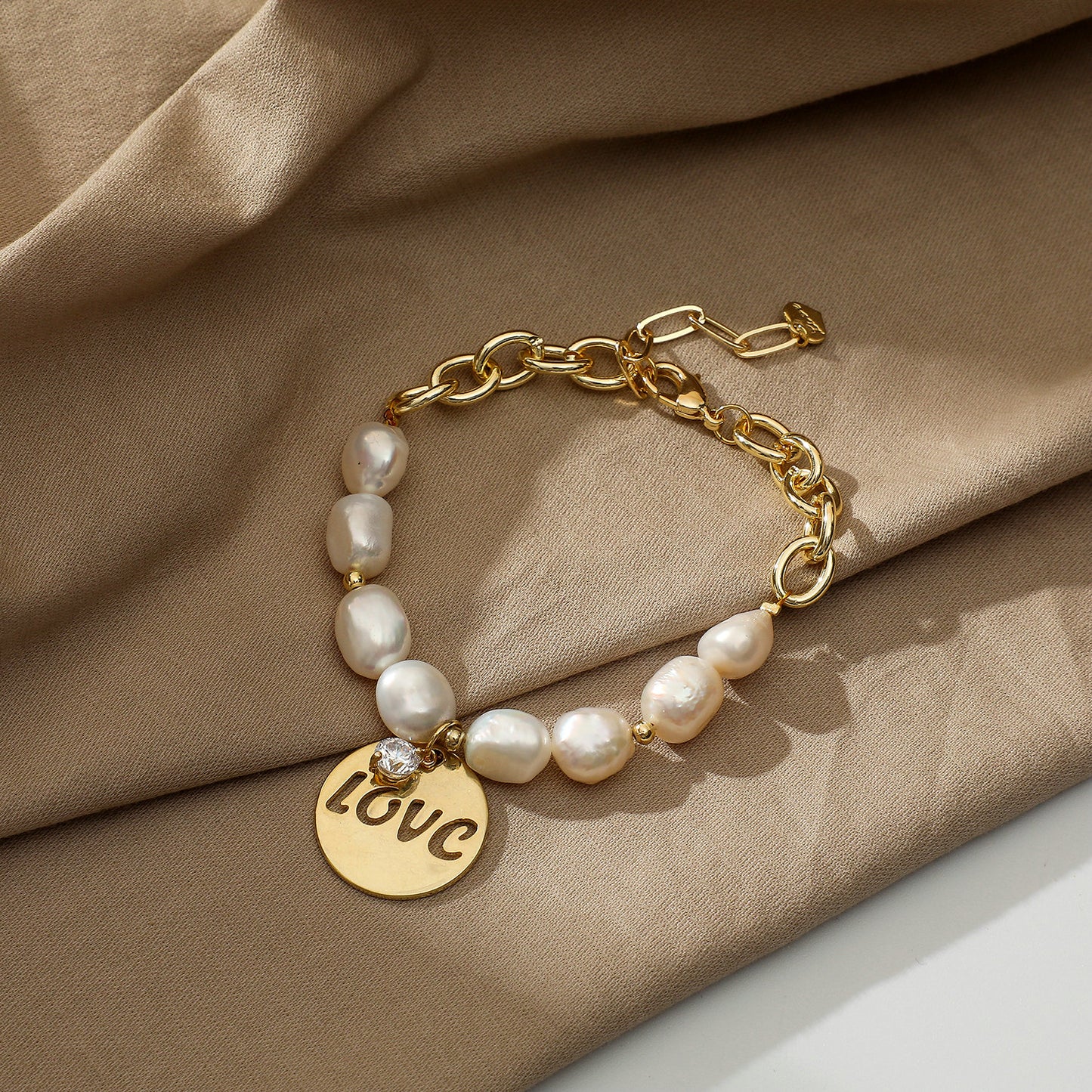 LOVE Freshwater Pearl Bracelet