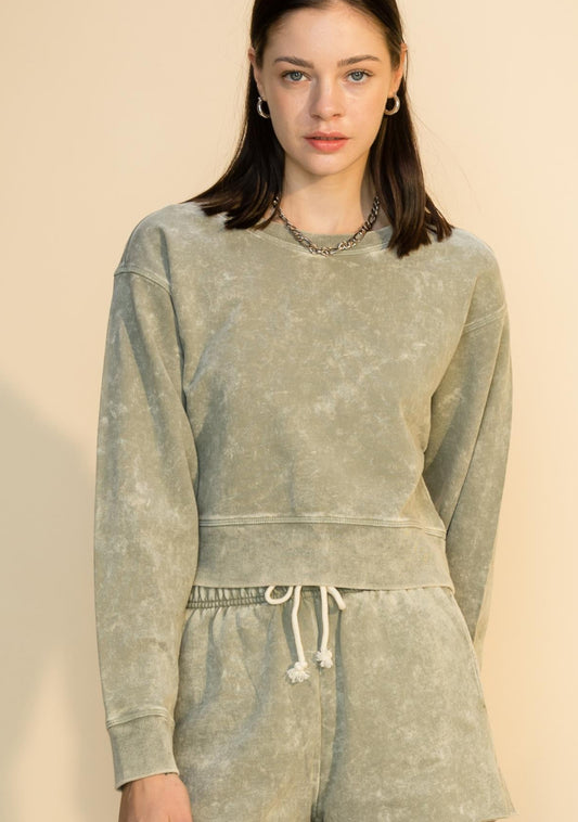 Acid Wash Sweatshirt