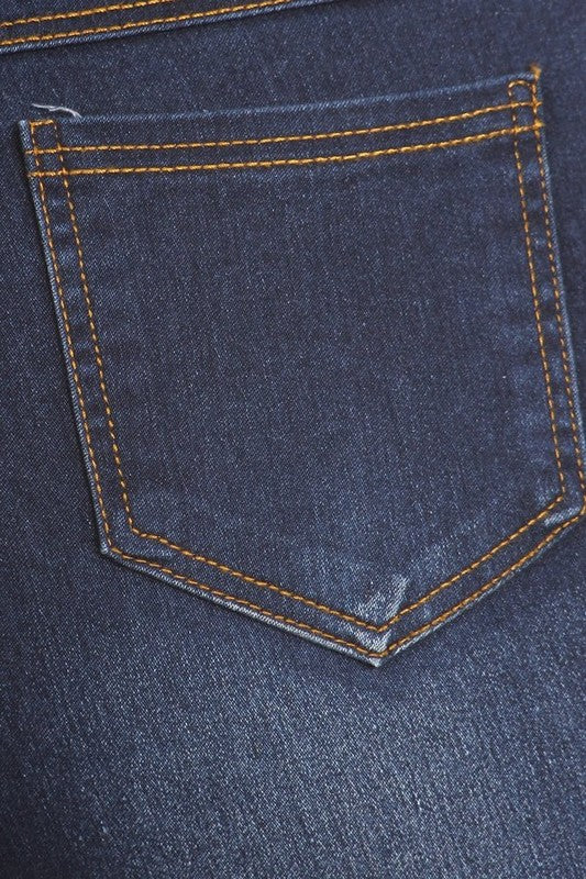 Plus Size Distressed Jegging