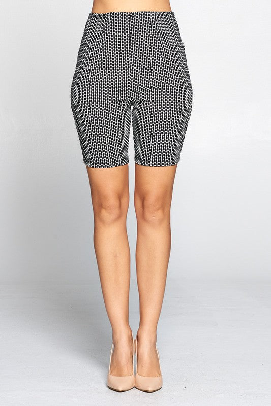 Jacquard Bermuda Biker Shorts