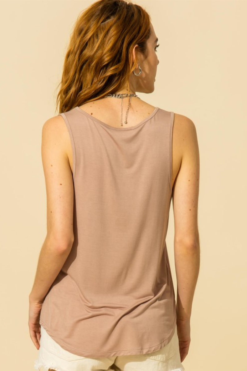 V Neck Swing Tank Top