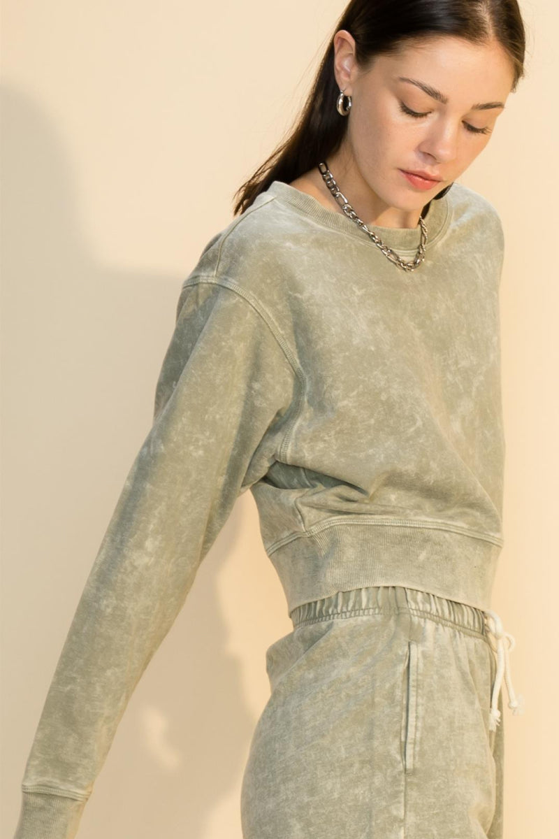 Acid Wash Sweatshirt