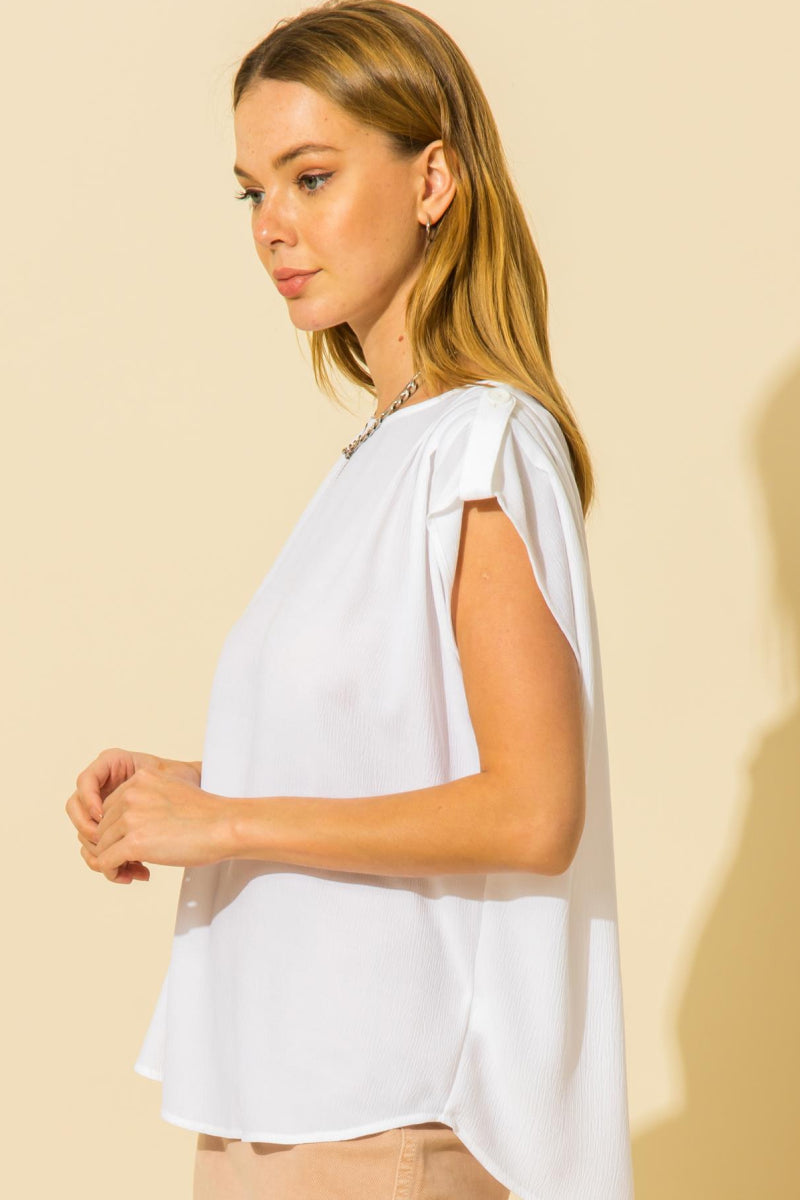Relaxed Roll Sleeve Tee