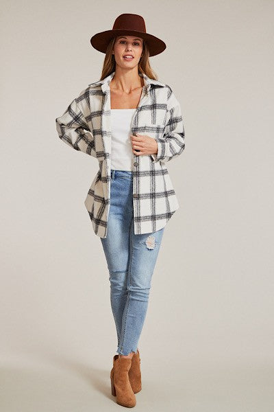 Button Down Flannel Jacket
