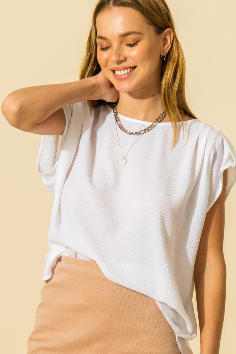 Relaxed Roll Sleeve Tee