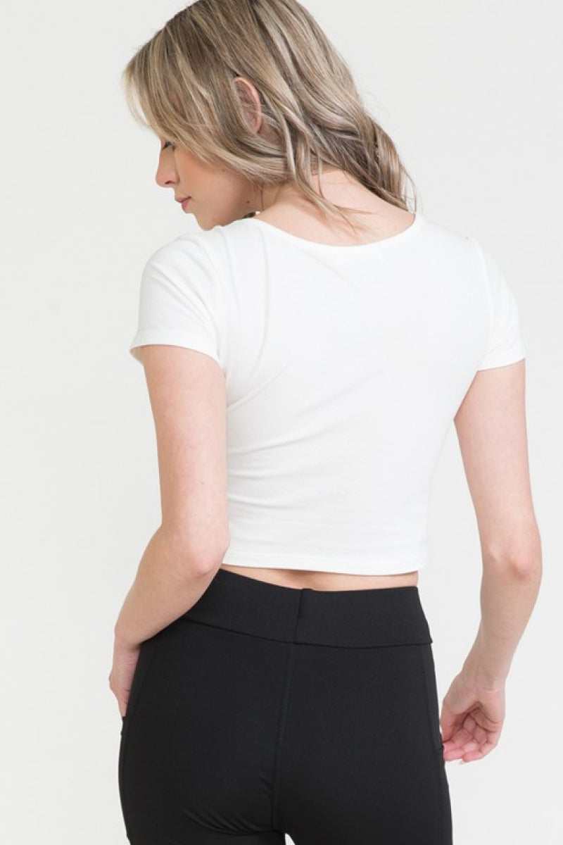 Scoop Neck Crop Top
